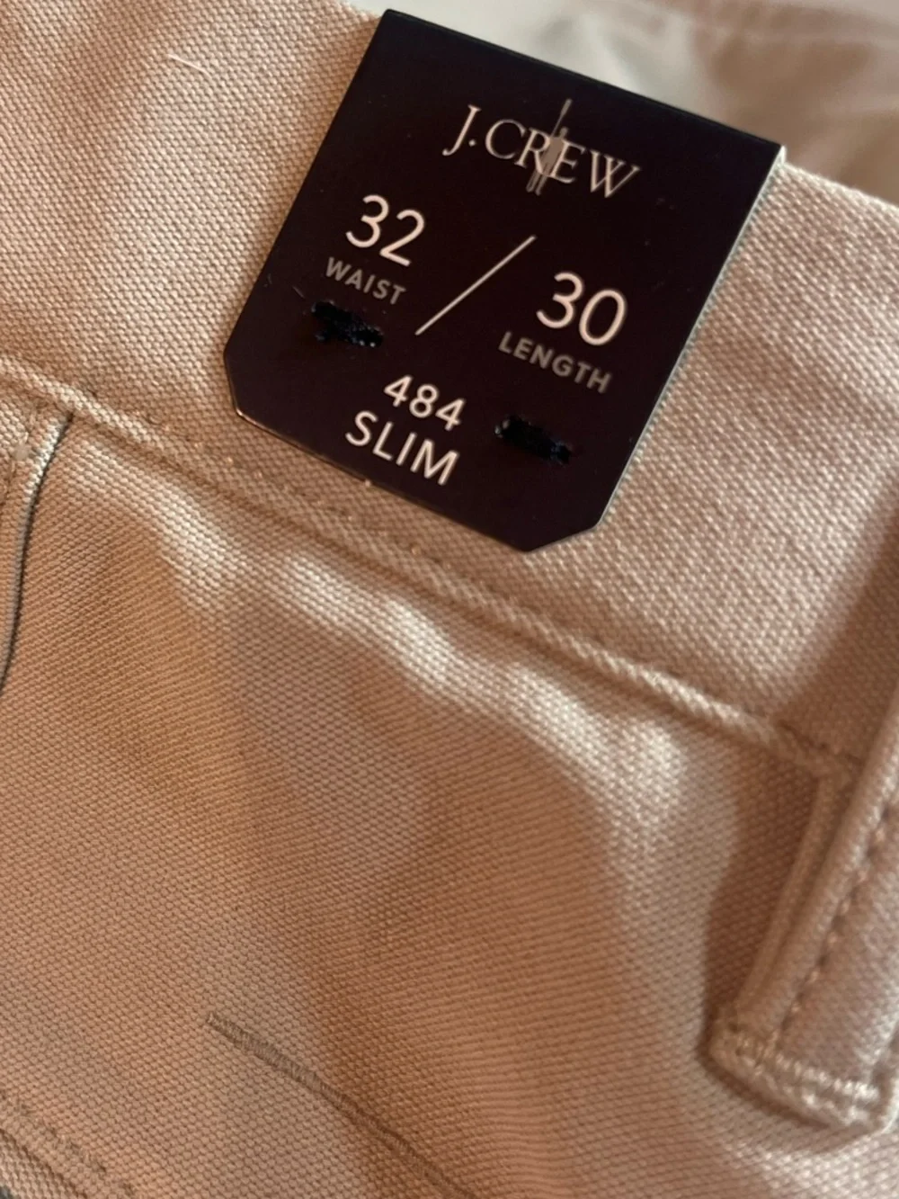 J.Crew 484 Slim-fit tech pant in ashen taupe